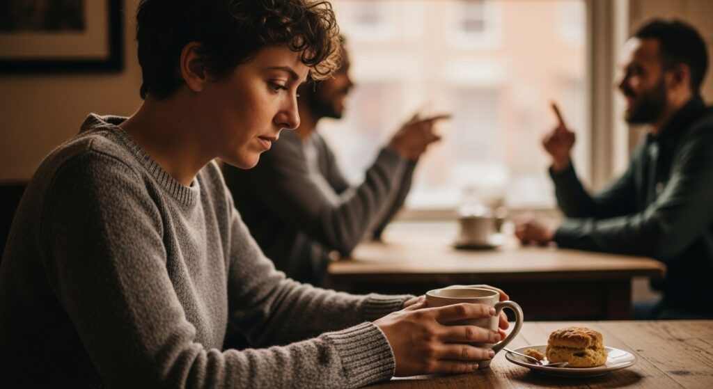 Homem sentado sozinho em um quarto escuro, demonstrando ansiedade e mudanças emocionais típicas dos primeiros estágios da dependência química.