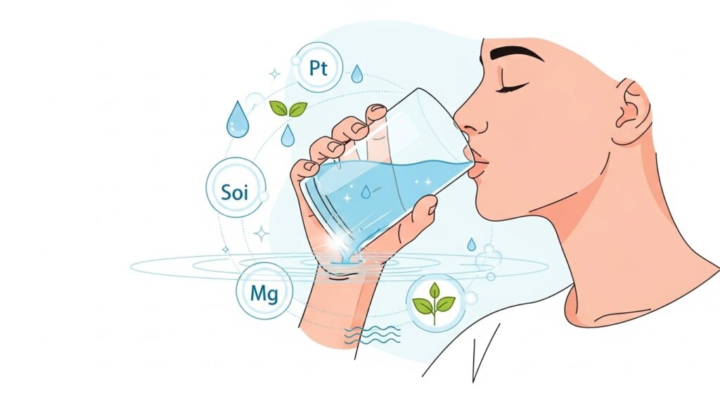 Pessoa hidratando-se para curar a ressaca rápido