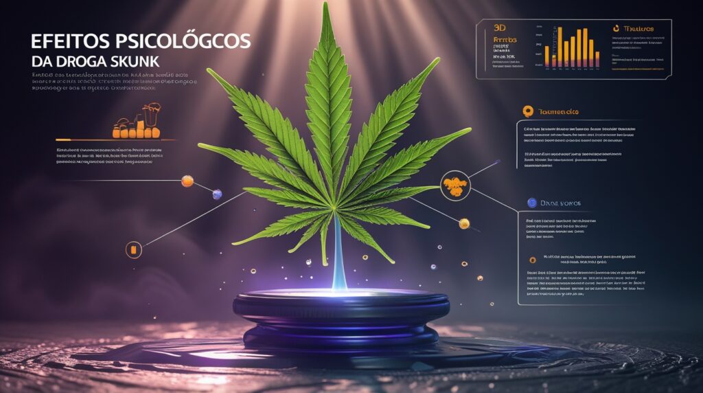 efeitos psicológicos e mentais da Droga Skunk.